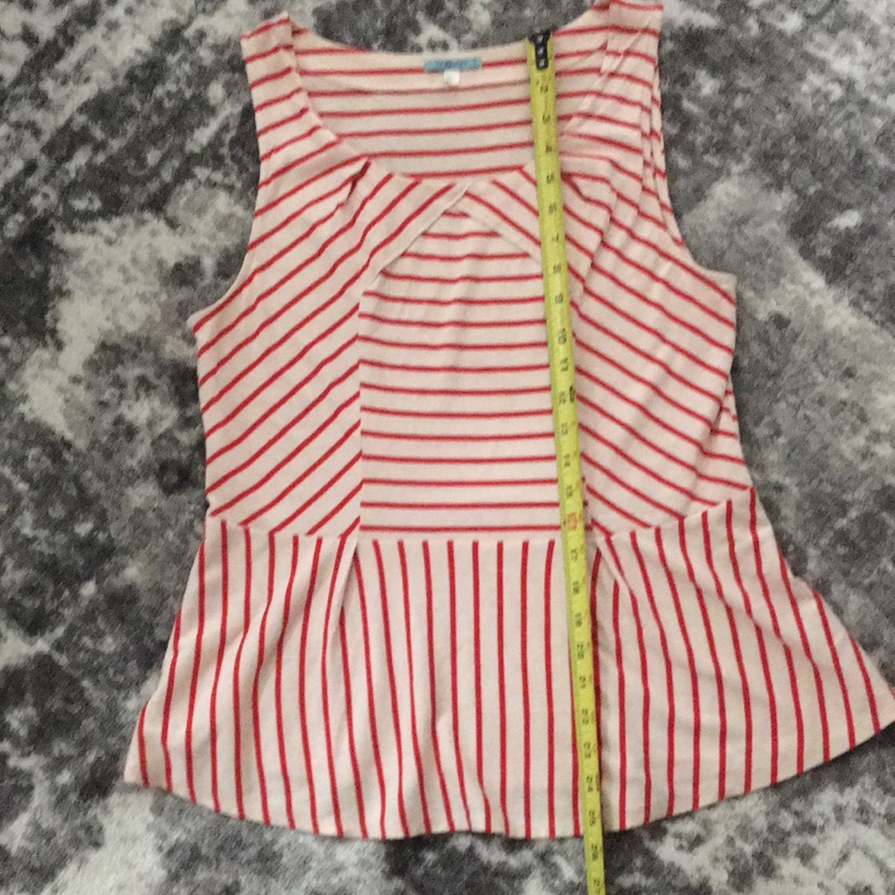 Anthropologie Leifnotes peplum knit top size large